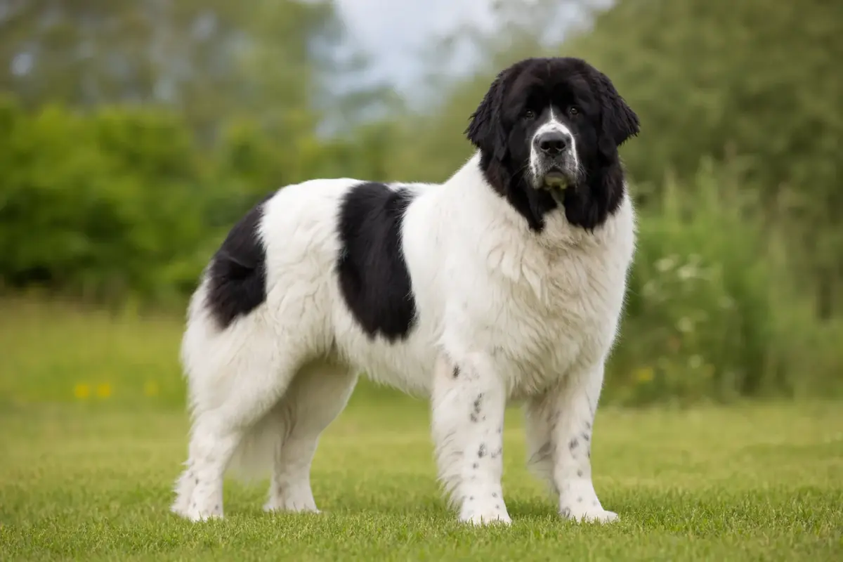 Landseer adulto in ambiente naturale