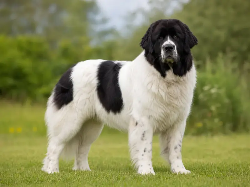 Landseer adulto in ambiente naturale