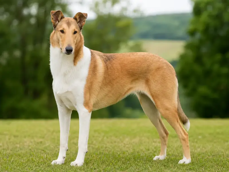 Smooth Collie adulto in ambiente naturale