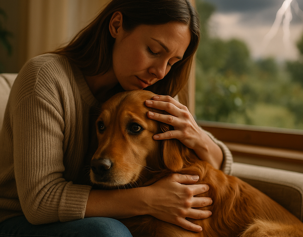 Paura dei temporali nel cane: come aiutarlo senza aumentare lo stress - paura-dei-temporali-tecniche-per-aiutare-il-cane