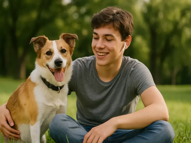 I Cani Migliorano la Salute degli Adolescenti: La Scienza Conferma i Benefici sul Microbioma