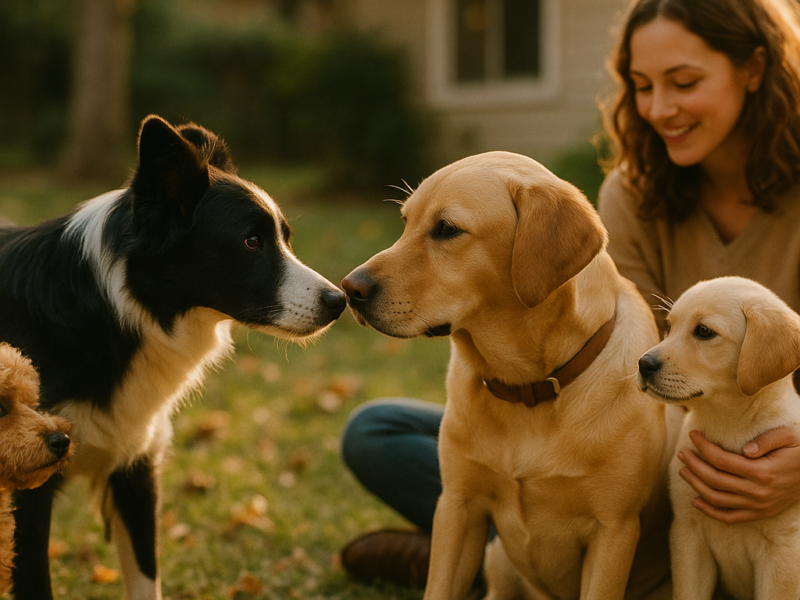 Escursioni con il cane: sicurezza prima della vetta - socializzazione-cucciolo-incontri-ambienti-cane-equilibrato