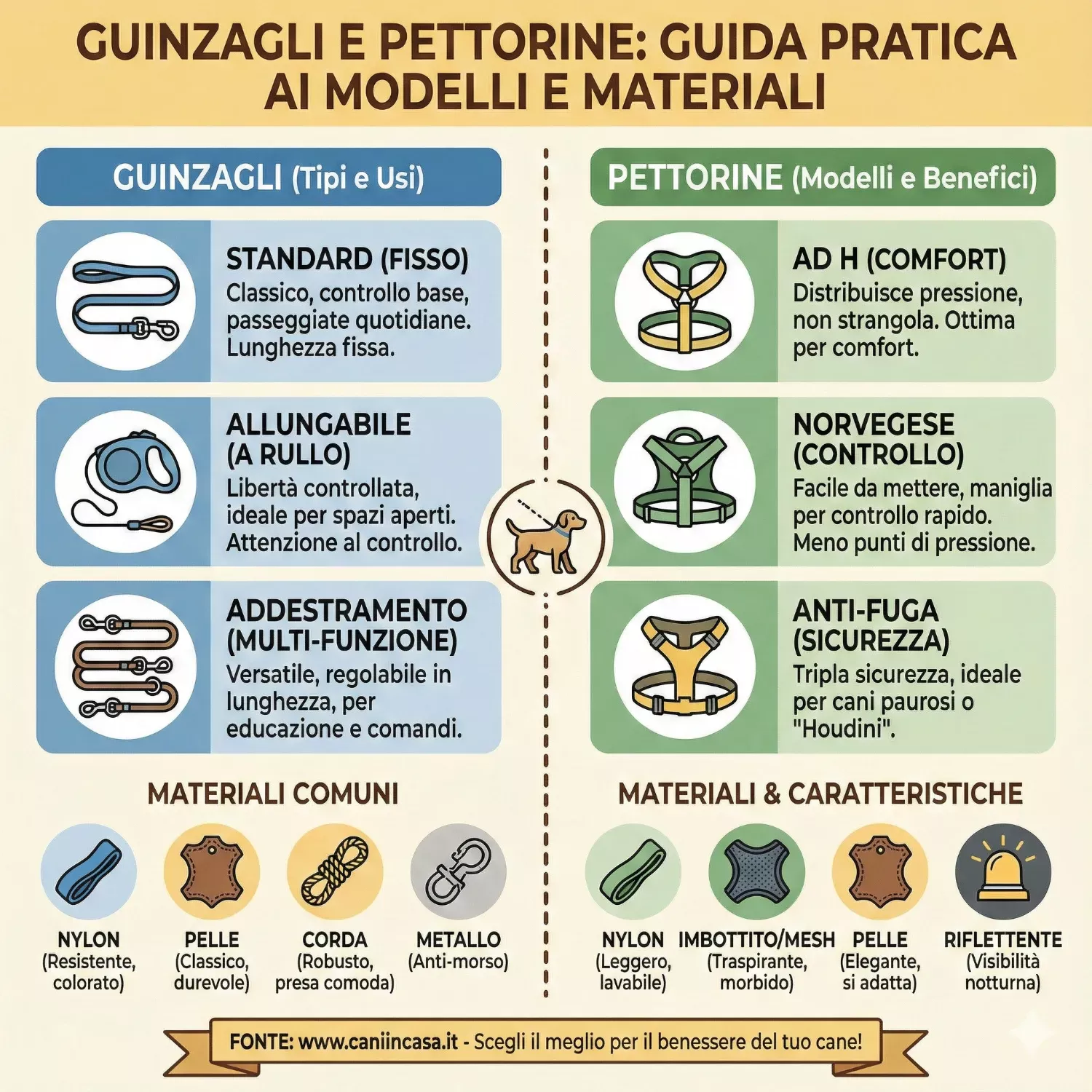 Guinzagli e pettorine: guida pratica a modelli e materiali   Image of webp