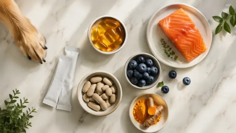 Integratori per Cani: Quali Funzionano Davvero, Quali Evitare e Quando Sono Necessari (Guida 2026)   Image of dog health supplements food 768x432