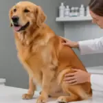 Sterilizzare il cane: quando farlo, i veri benefici e cosa aspettarsi dopo l'intervento   Image of golden retriever visita veterinaria 150x150