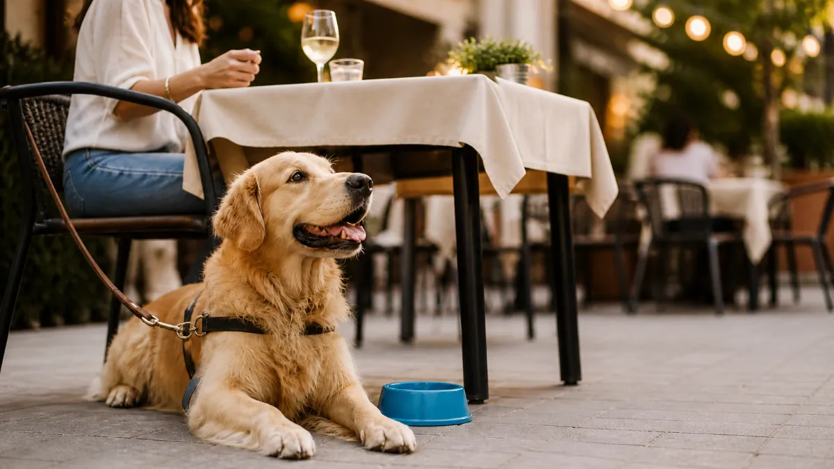Cane al ristorante: buone pratiche: regole, rischi e checklist per partire preparati