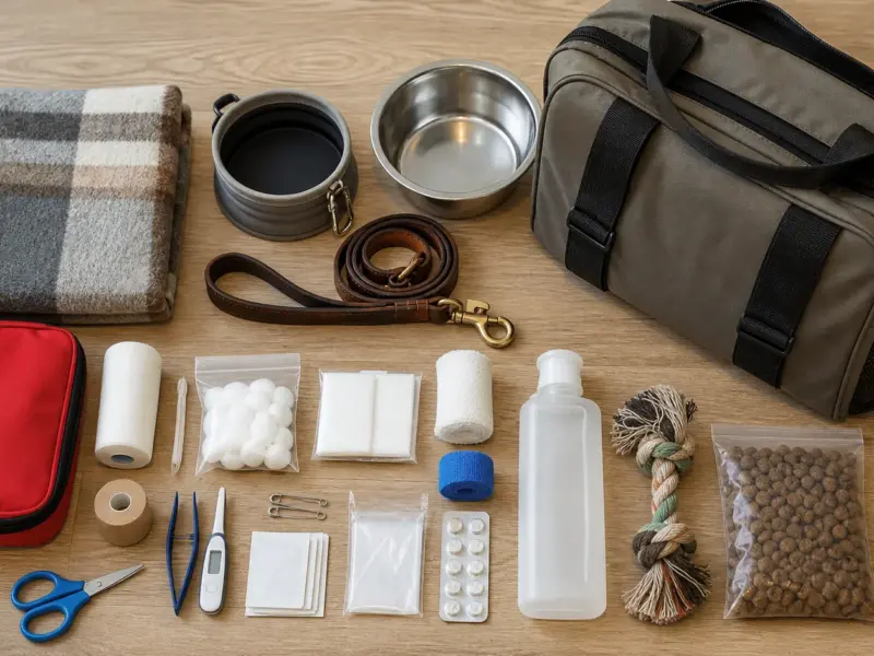 Kit di Emergenza per Viaggiare con Fido