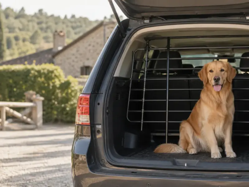 barriera auto cane - barriera auto per cani