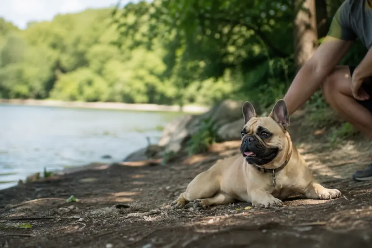 Cane anziano che riposa in una zona fresca e facilmente accessibile - cane anziano in estate