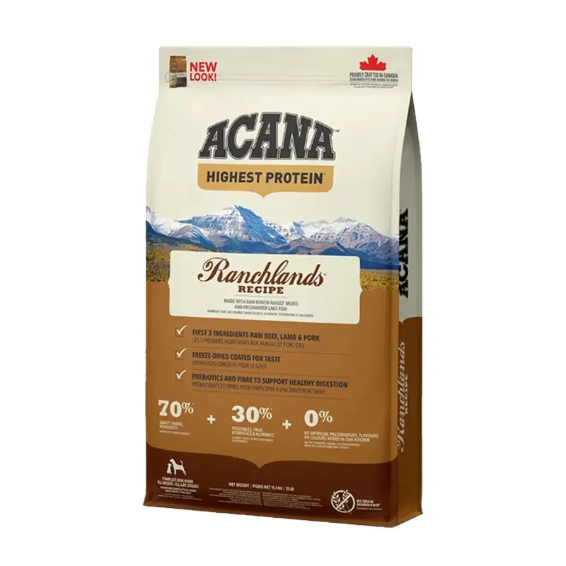 Acana Ranchlands per Cani – 11.4 Kg, Singola