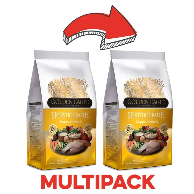 Golden Eagle Holistic Puppy S/M per Cani – 12 Kg, 2 pezzi