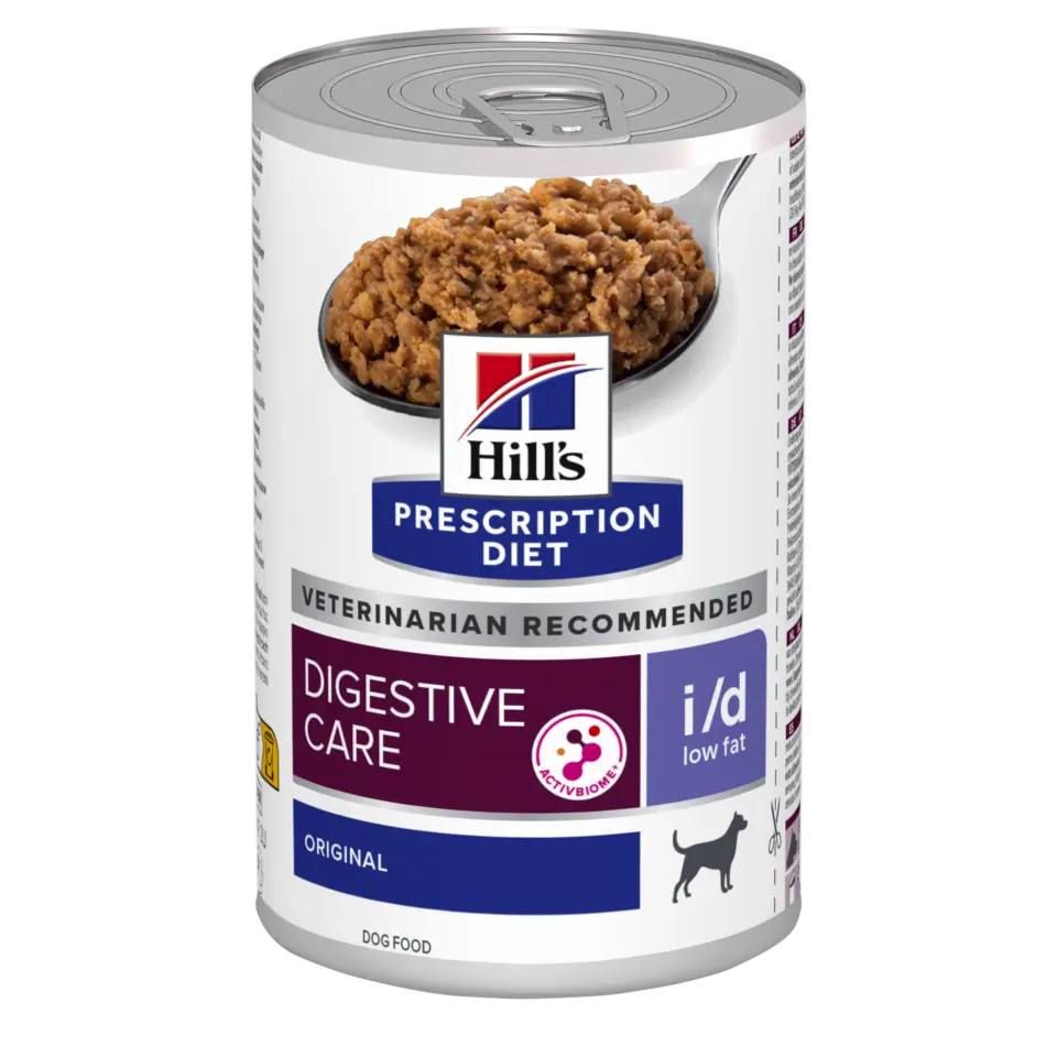 Hill’s i/d Low Fat Prescription Diet Canine Umido – 360 g, Singola