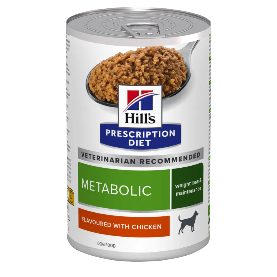 Hill’s Metabolic Prescription Diet Canine Umido – 370 g, Singola