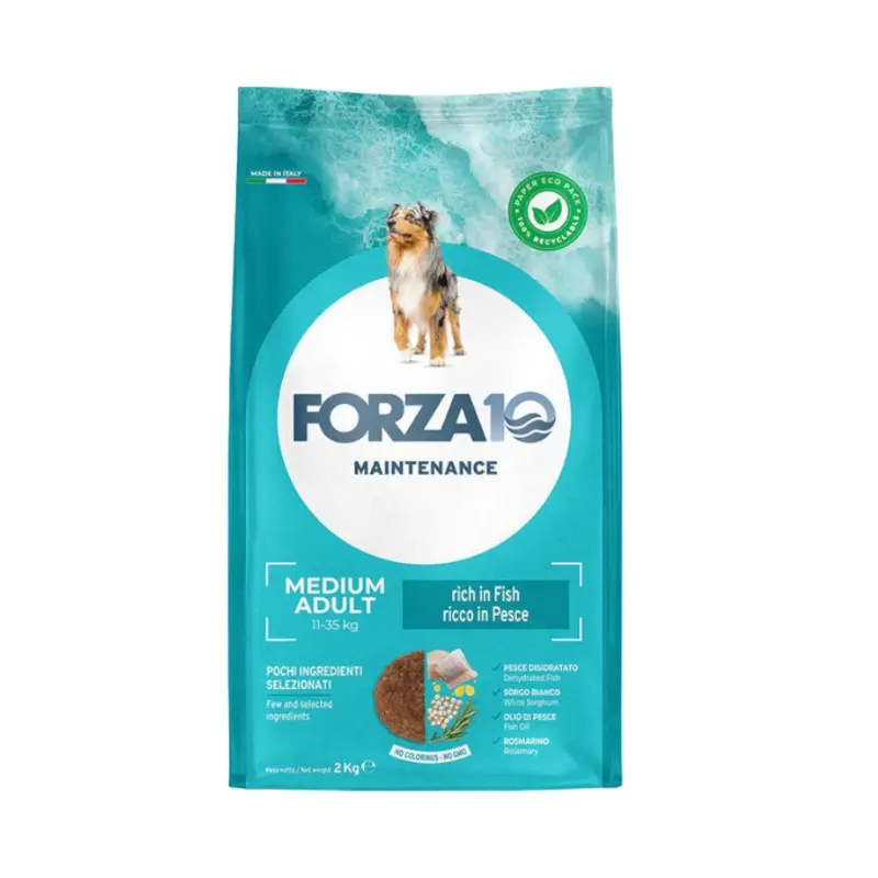 Forza10 Medium Adult Maintenance al Pesce – 12 Kg, Singola