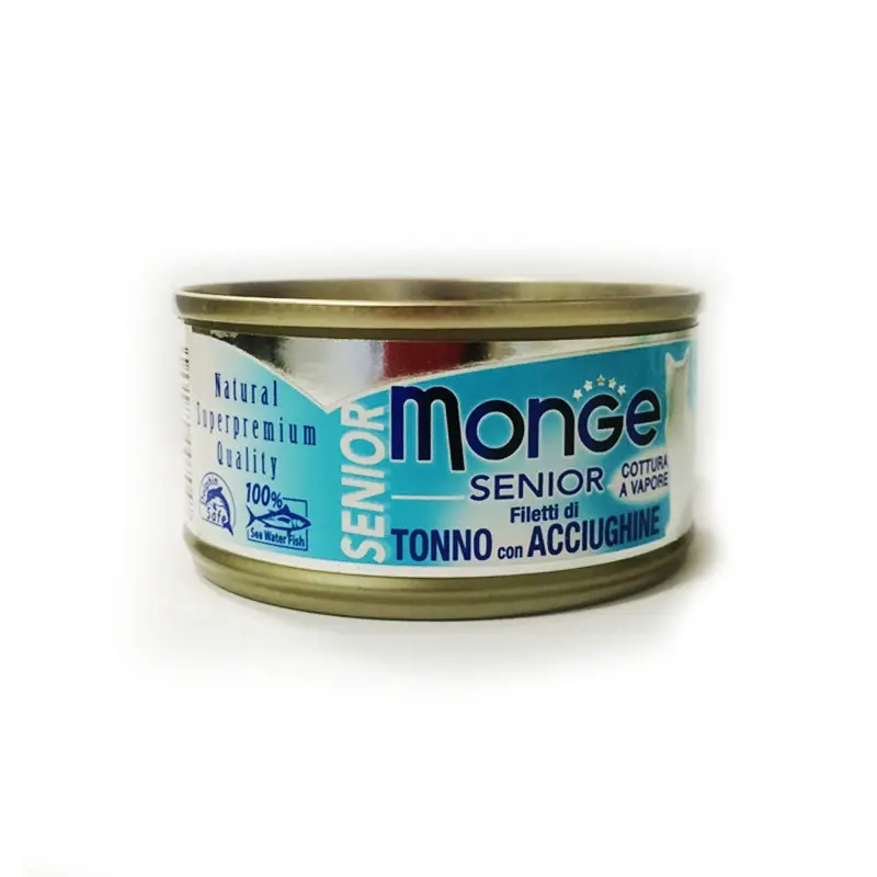 Monge Senior Umido per Gatti 80gr – 80 g, 6 pezzi
