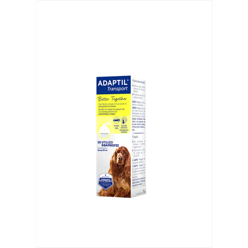 Adaptil Transport Spray Feromoni per Cani – 60 ml, Singola