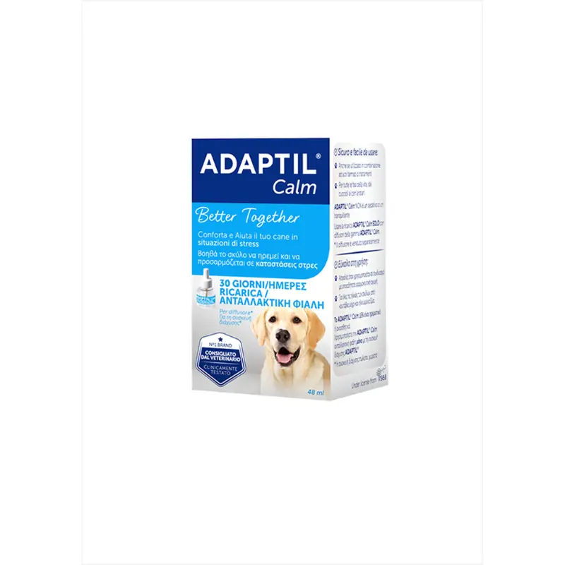 Adaptil Ricarica per Diffusore di Feromoni per Cani – 48 ml, Singola