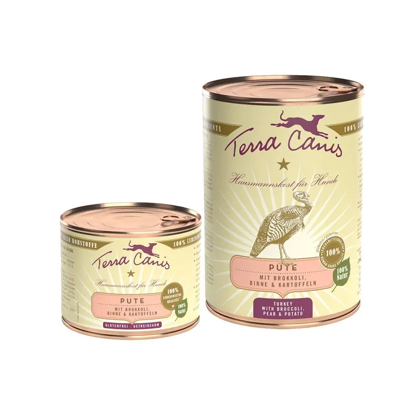 Terra Canis Tacchino con Broccoli, Pera e Patate – 200 g, 6 pezzi