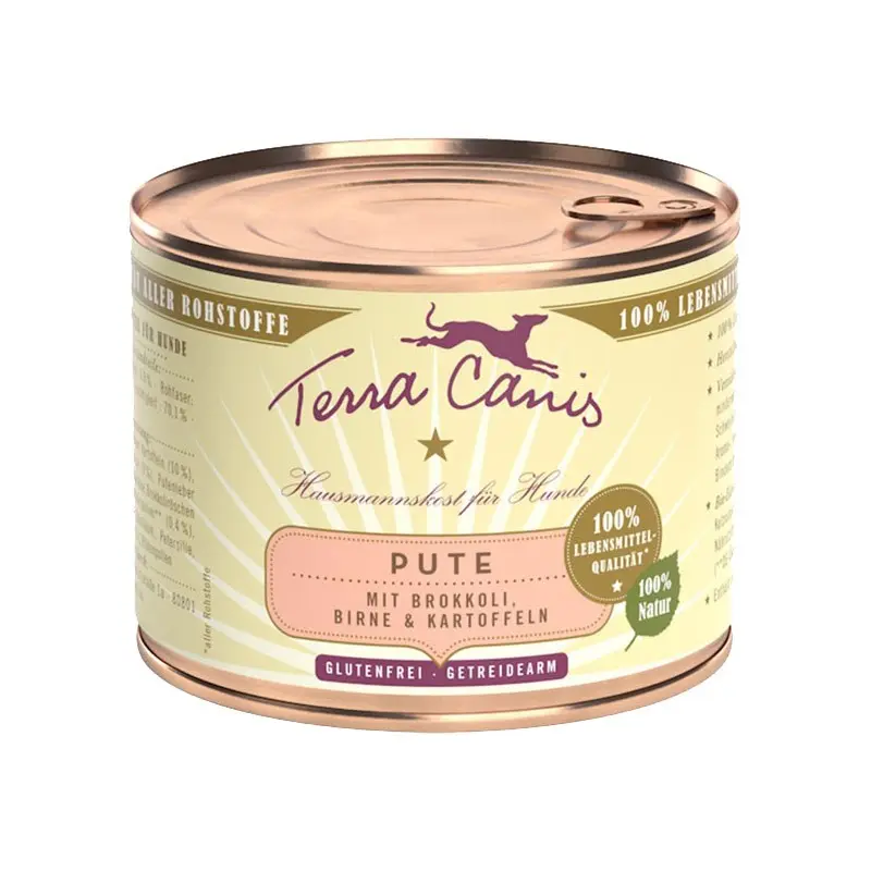 Terra Canis Tacchino con Broccoli, Pera e Patate – 200 g, Singola