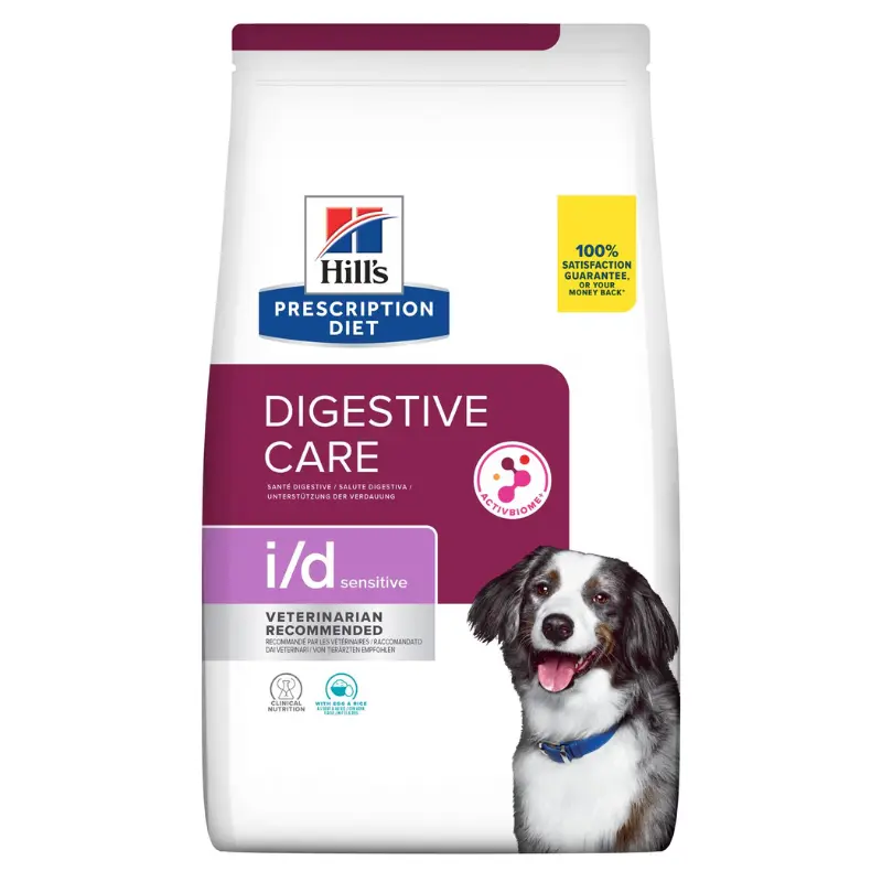 Hill’s i/d Sensitive con Uova e Riso Prescription Diet Canine – 12 Kg, Singola