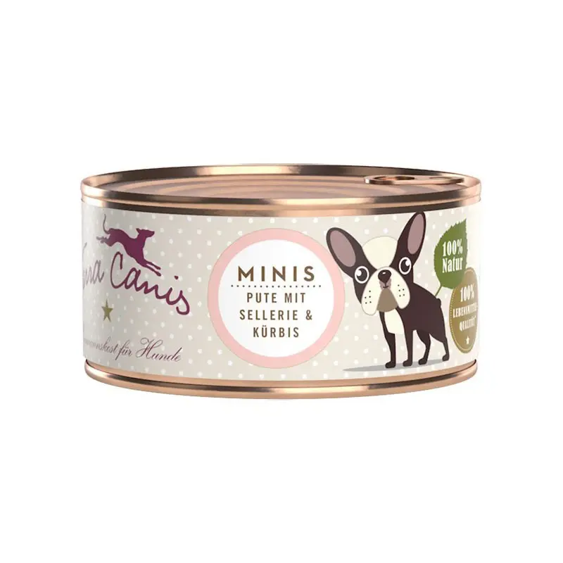 Terra Canis Mini Menu Tacchino con Sedano e Zucca 100gr – 100 g, Singola