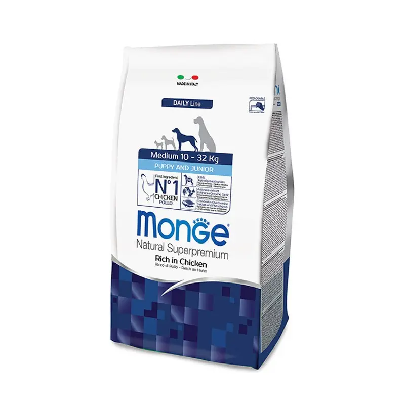 Monge Puppy Junior Medium al Pollo – 3 Kg, Singola