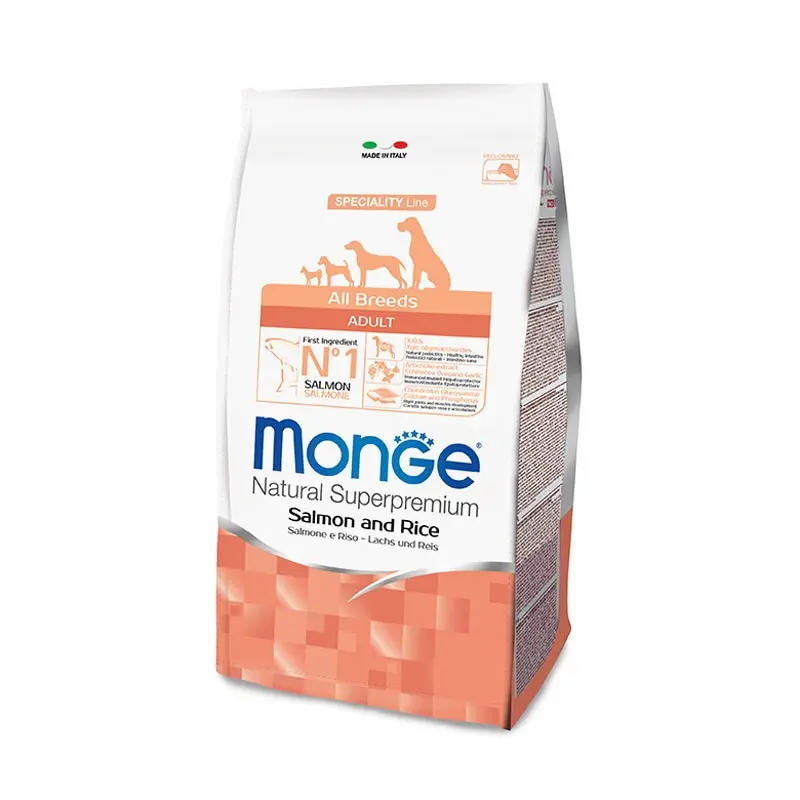 Monge Cane Adult Salmone – 2.5 Kg, Singola