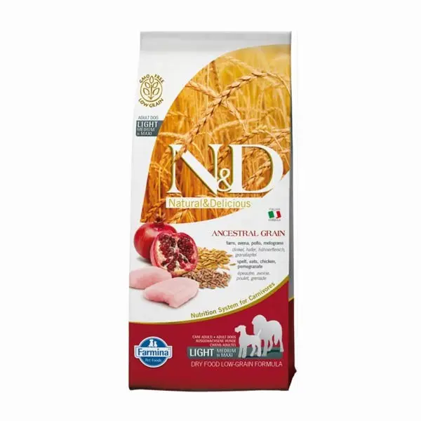 Farmina N&D Low Grain Light Medium Maxi – 12 Kg, Singola