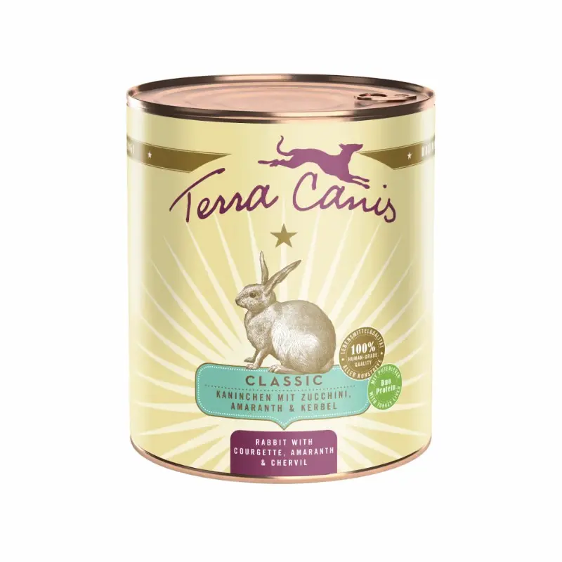 Terra Canis Coniglio con Zucchine, Amaranto e Cerfoglio – 400 g, Singola