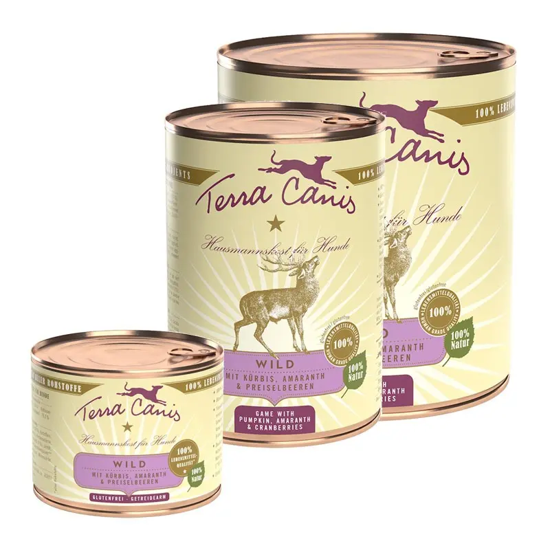 Terra Canis Selvaggina con Zucca, Mirtillo Rosso e Amaranto – 800 g, 6 pezzi