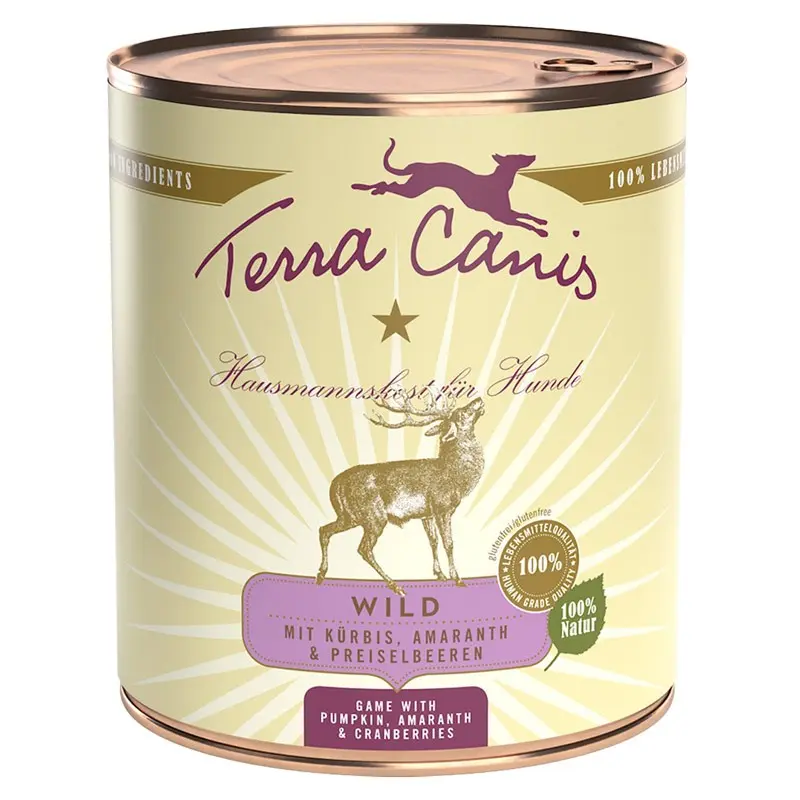 Terra Canis Selvaggina con Zucca, Mirtillo Rosso e Amaranto – 200 g, 12 pezzi