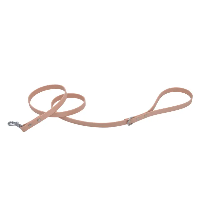 Pet Cherie Classic Biothane Lead/Silver Coyote Brown – L