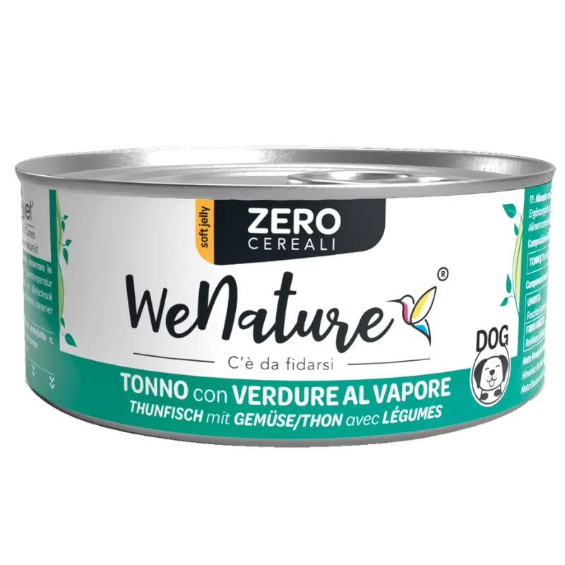 WeNature Tonno con Verdure Zero Cereali per Cani – 150 g, Singola