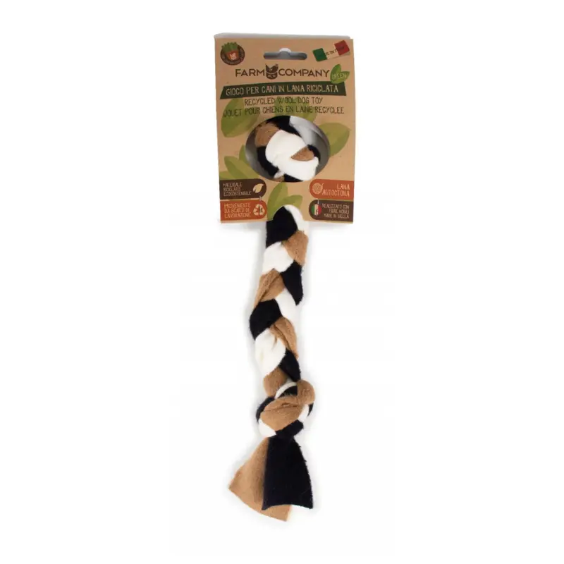 Farm Company Gioco 2 Nodi in Lana Riciclata – 33 cm, S-M