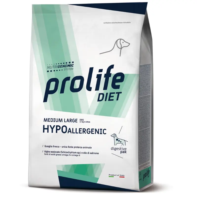 Prolife Hypoallergenic Medium/Large per Cani – 2 Kg