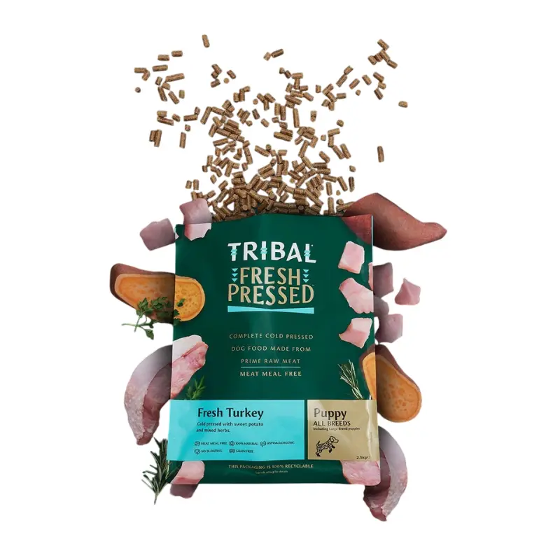 Tribal Fresh Pressed al Tacchino per Cuccioli – 2.5 Kg