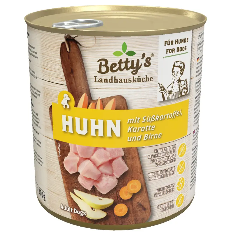 Betty’s Landhausküche Pollo con Patate per Cani – 800 g