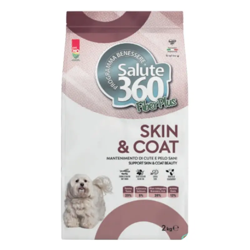 Salute360 Skin e Coat al Salmone e Tonno per cani – 2 Kg