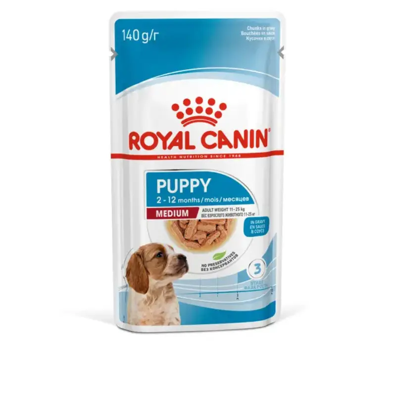 Royal Canin Puppy Medium Umido per Cani – 140 g, Singola