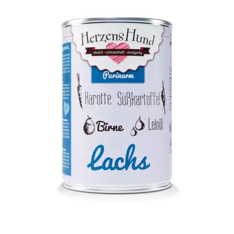 Herzens Hund Low Purine al Salmone per Cani – 400 g