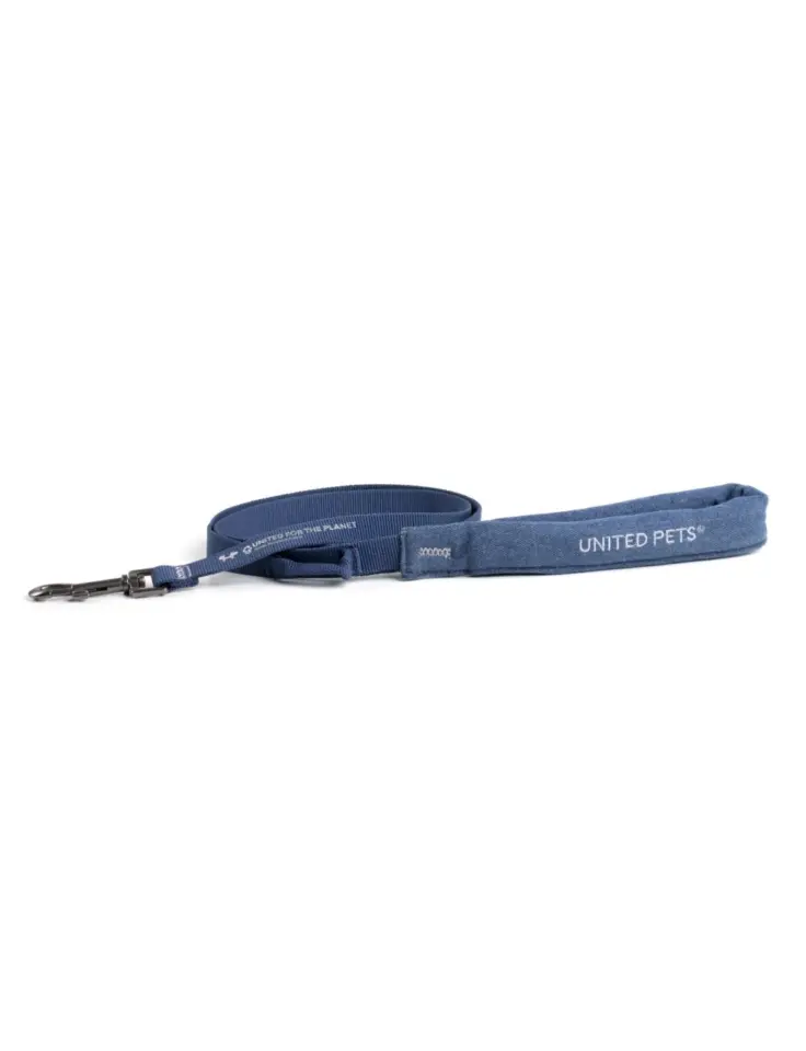 United Pets CityLife Guinzaglio con Maniglia Imbottita Blu Jeans – L