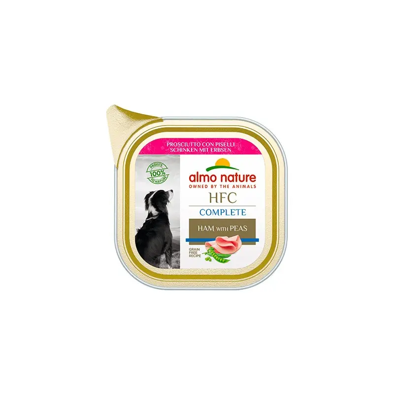 Almo Nature HFC Complete Prosciutto con Piselli Per Cani – 85 g, Singola
