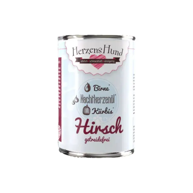 Herzens Hund con Cervo e Zucca per Cani – 400 g