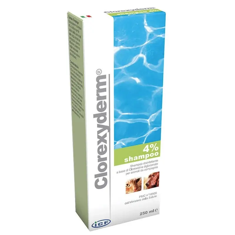 ICF Clorexyderm Shampoo 4% per Cani – 250 ml