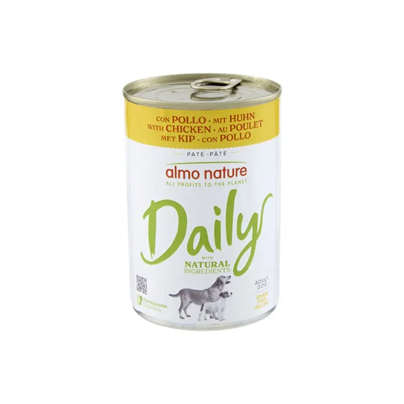 Almo Nature Daily con Pollo per Cani – 400 g, Singola