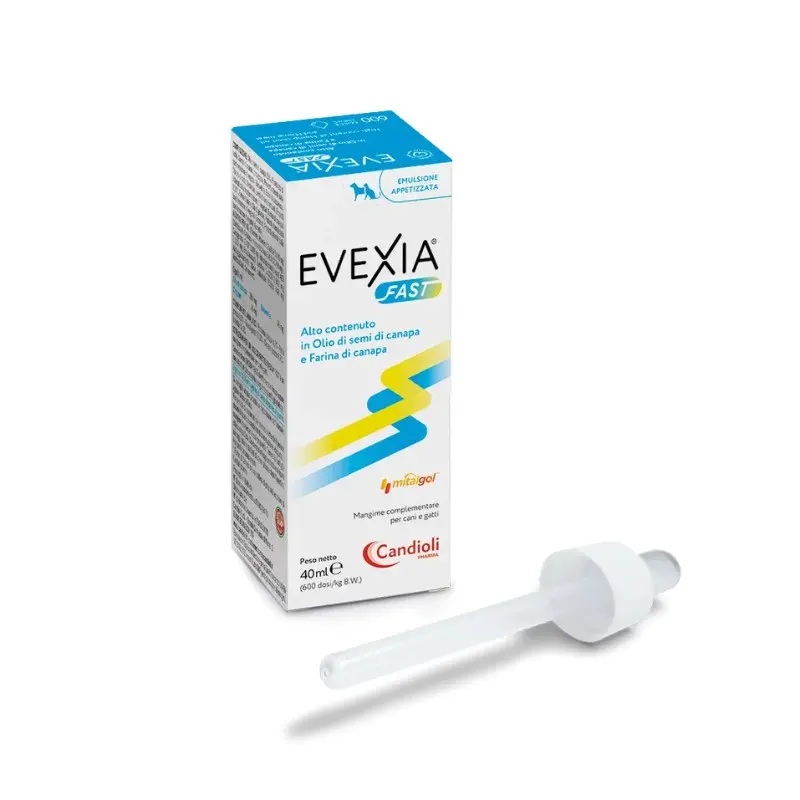 Candioli Evexia Fast Emulsione Gocce per Cani e Gatti – 40 ml