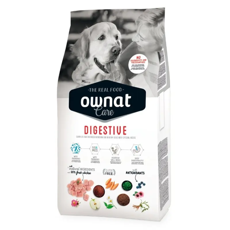 Ownat Care Dog Digestive per Cani – 3 Kg