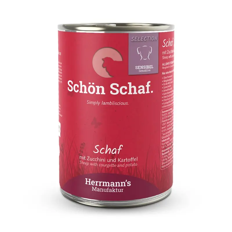 Herrmann’s Selection Pecora con Zucchine e Patate per Cani – 400 g, Singola