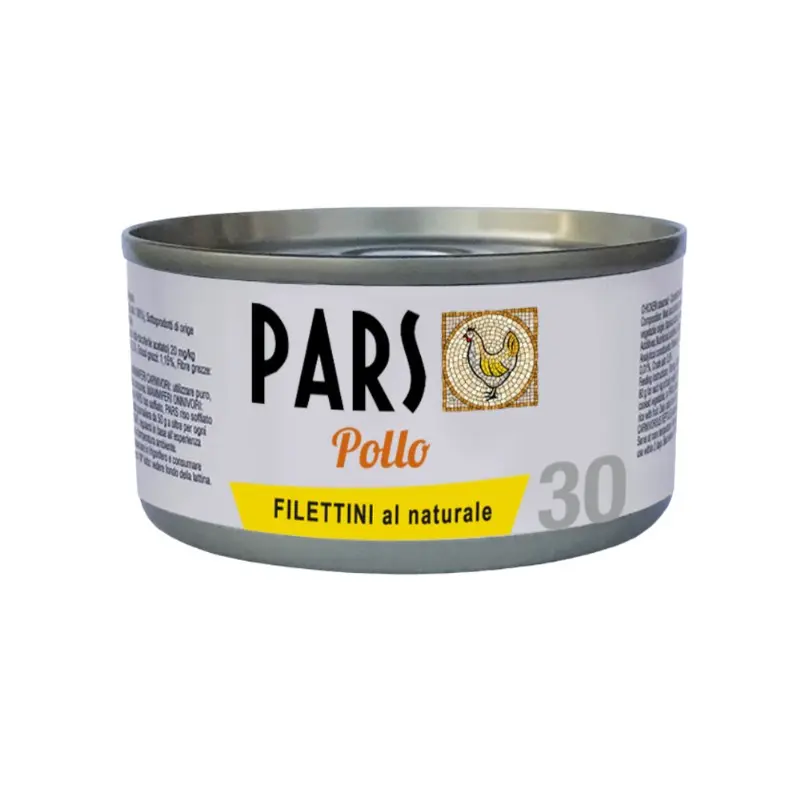 Pars Monoproteico Filettini al Naturale Pollo per Cani e Gatti – 85 g, 6 pezzi