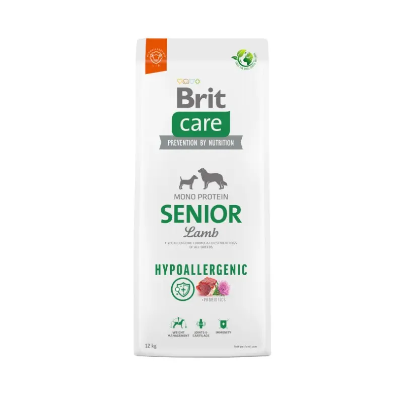 Brit Care Hypoallergenic Senior Agnello e Riso Per Cani – 12 Kg